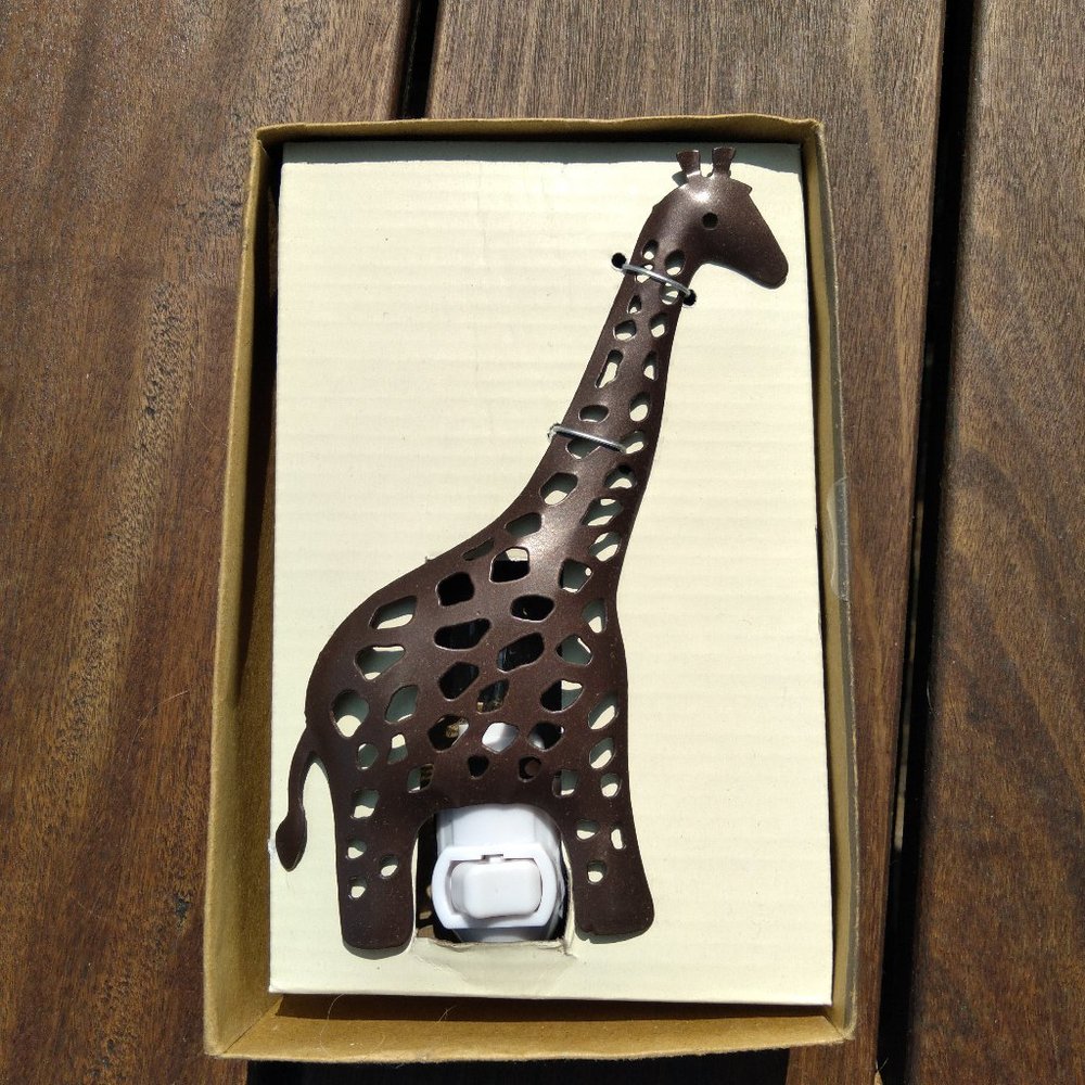 Metal Giraffe Night Light
